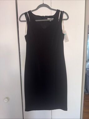 Classic Black Midi Sheath Dress by Ann Taylor